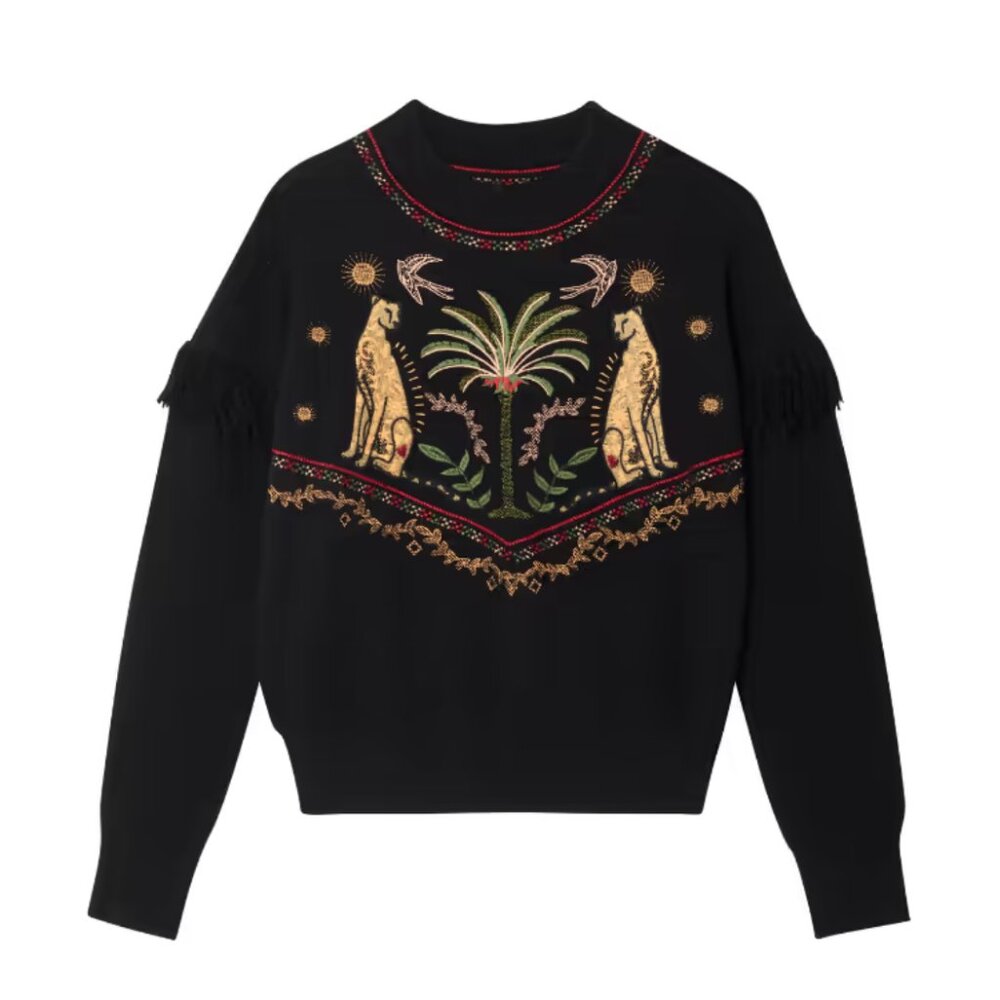 Embroidered "Copenhagen" Sweater
